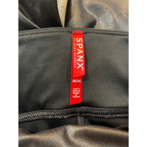 SPANX Faux Leather Leggings Medium - Picture 5 of 5